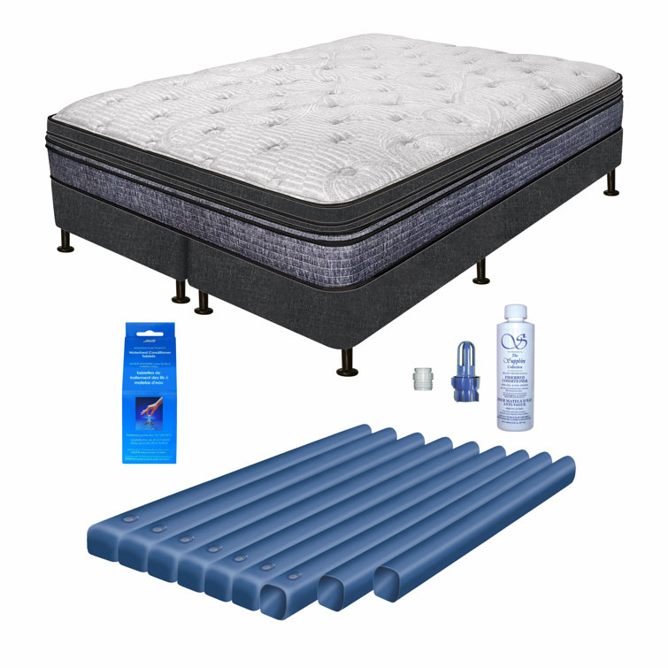 White Noise 28'' SemiWaveless Shallow Fill SoftSide Waterbed Mattress